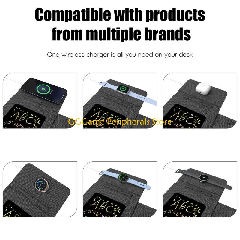 Mouse Charging Pad - U55B Oplaadmuismat met telefoonstandaard en elektronisch