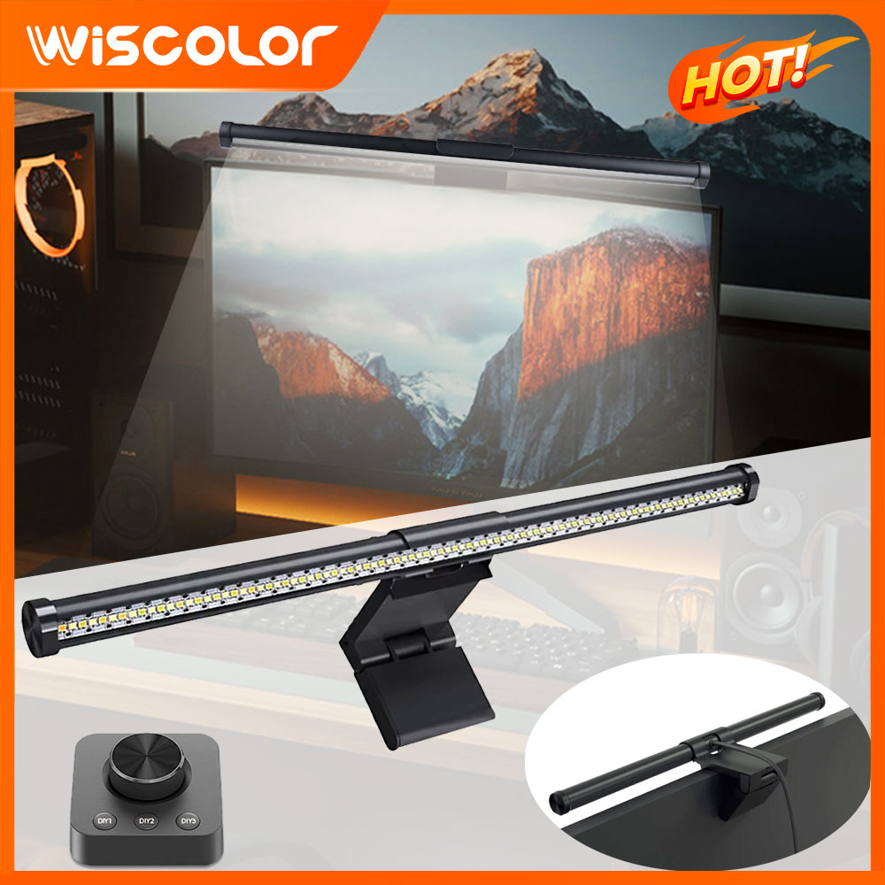 Tech Table Accessories - Dimbare lichtbalk voor monitordecoratie, led-verlichting met