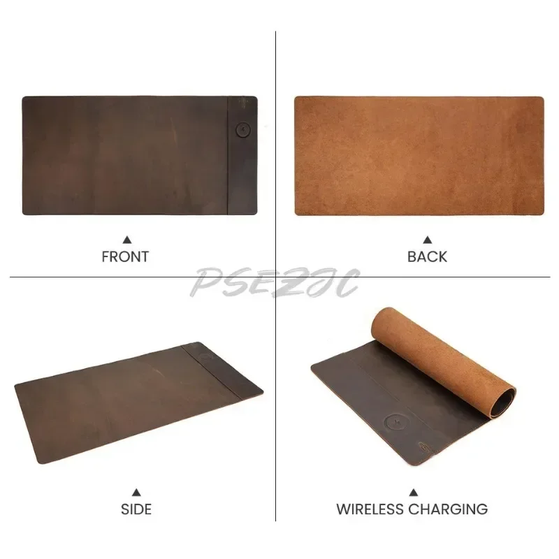 Vintage koeienhuid muismat met - Mouse Charging Pad recensie en prijs