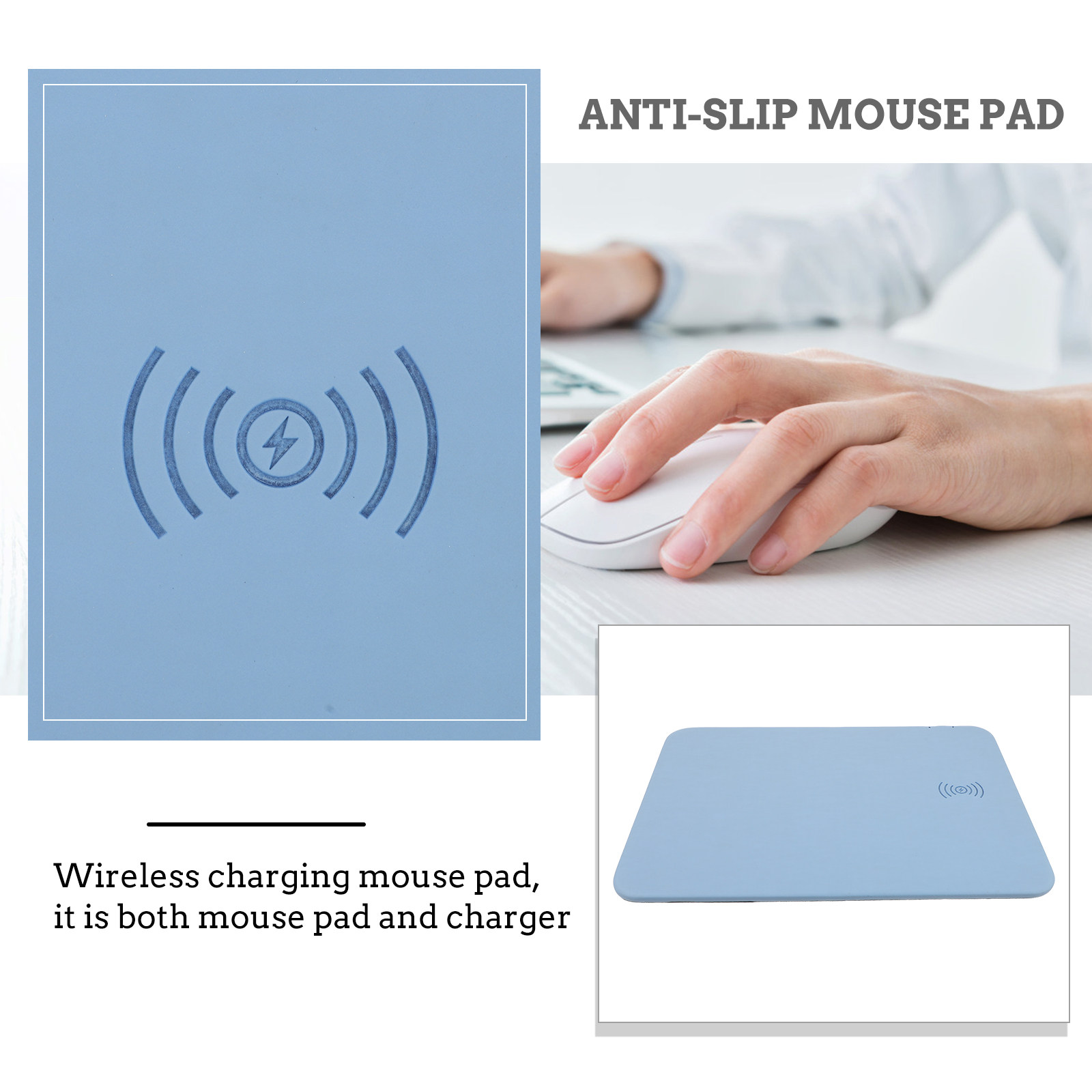 Draadloze oplaadmuismat 15W sn - Mouse Charging Pad recensie en prijs