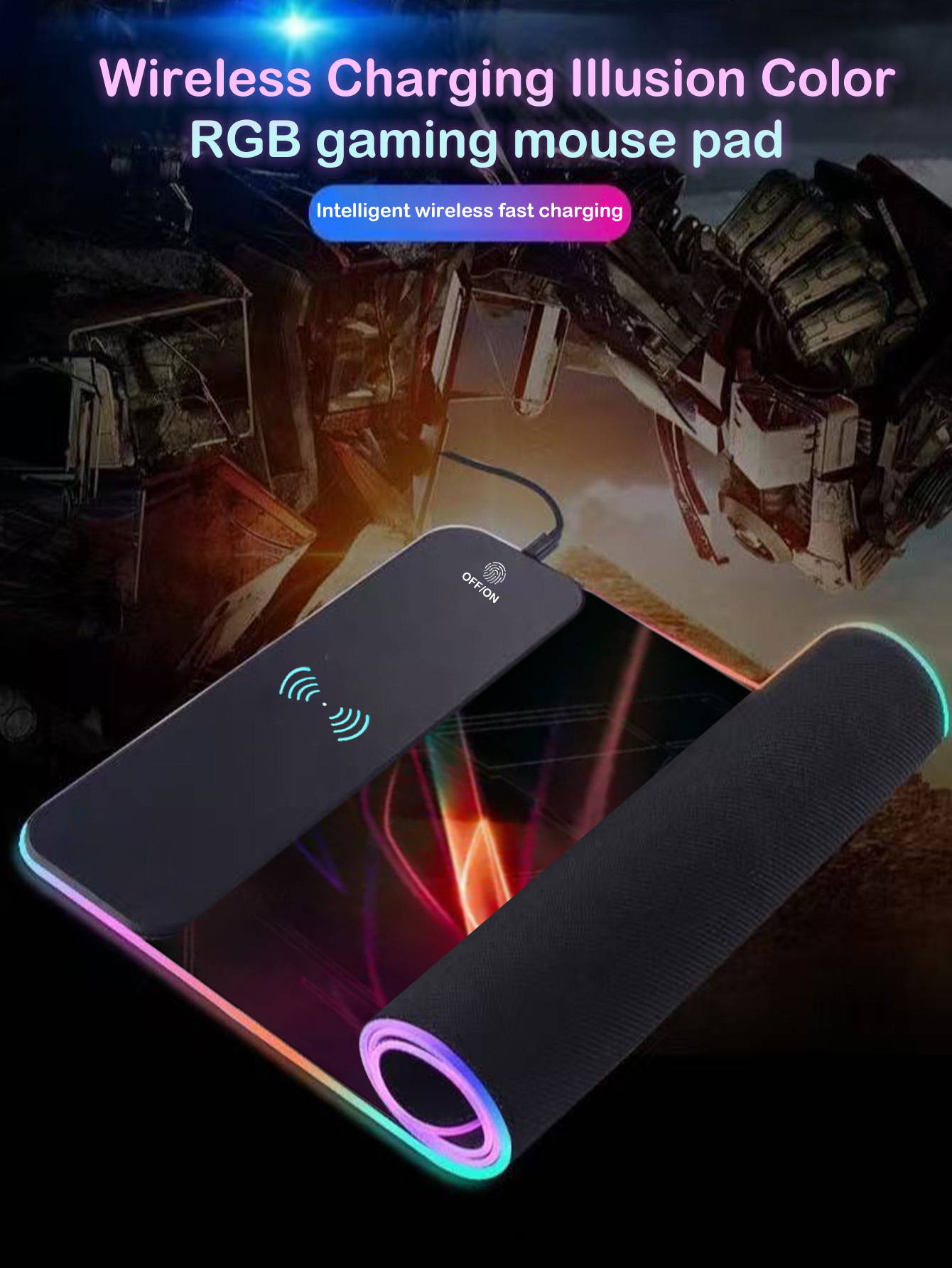 RGB-verlichte multifunctionele - Mouse Charging Pad recensie en prijs
