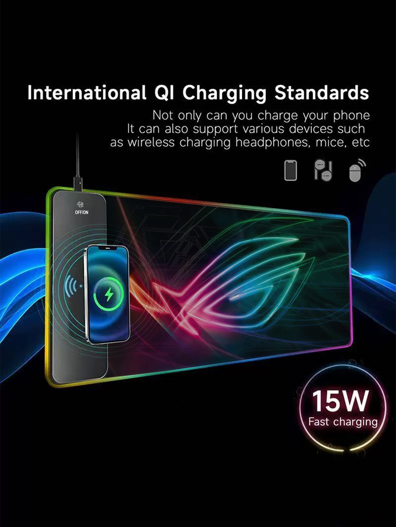 RGB-verlichte multifunctionele - Mouse Charging Pad recensie en prijs