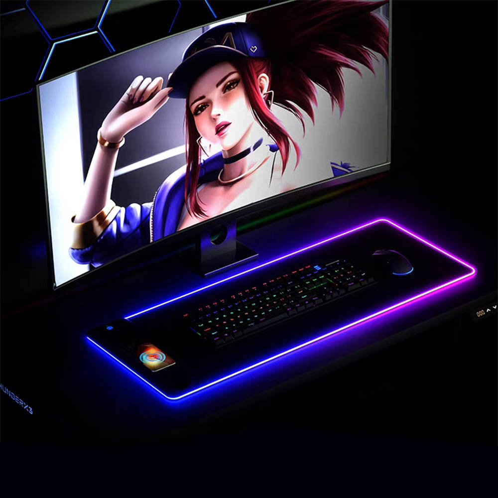 RGB-muismat met draadloze opla - Mouse Charging Pad recensie en prijs