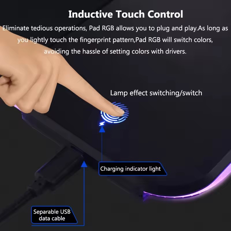 RGB-muismat met draadloze opla - Mouse Charging Pad recensie en prijs