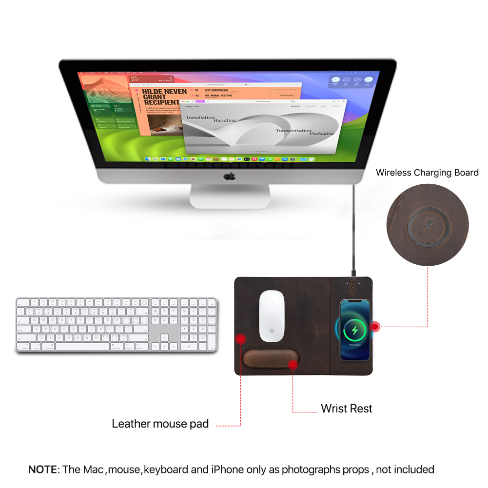 Muismat met 15W telefoon Draad - Mouse Charging Pad recensie en prijs